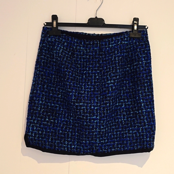 J. Crew Mini Pencil Skirt Indigo Tweet Size 0 - Picture 3 of 5